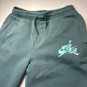 Nike Jordan Sweatpants Mens Small Teal Air Jordan Jumpman Fleece Joggers